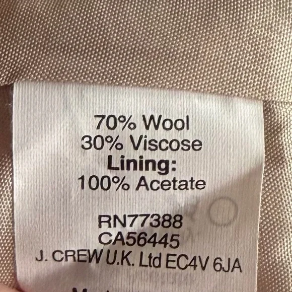 •J. Crew• Light Tan Wool Blend Skirt - Size 12 - Picture 6 of 7